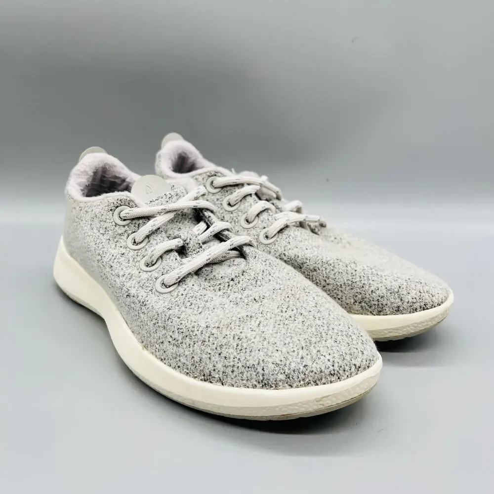 Allbirds Shoes Womens 8 Gray Merino Wool Runner Low Top Sneakers Comfort Casual